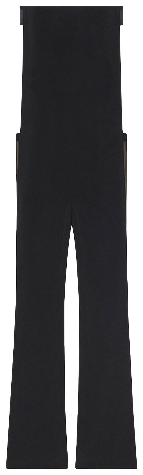 Courreges Illusion Draped Bustier Jumpsuit Black