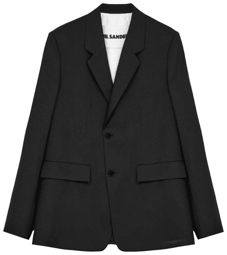 Jil Sander Wool Twill Suit Black