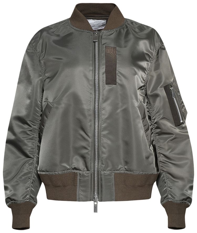 Sacai Nylon Twill Blouson Taupe