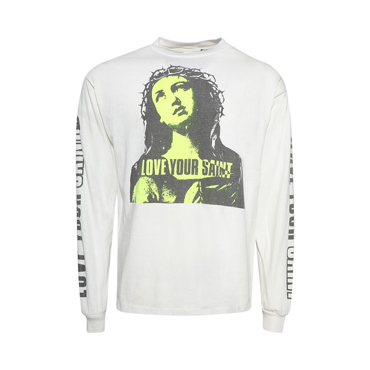SAINT Mxxxxxx Love Ur Saint Long Sleeve Tee White