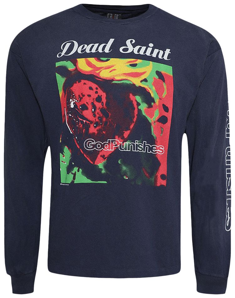 SAINT Mxxxxxx Dead Saint Long Sleeve Tee Navy