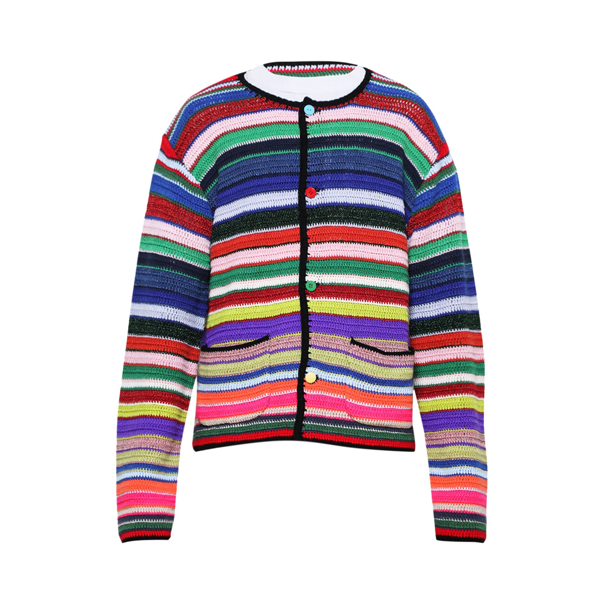 Buy SAINT Mxxxxxx x Lastman Knit Cardigan 'Multicolor' - SM YS8