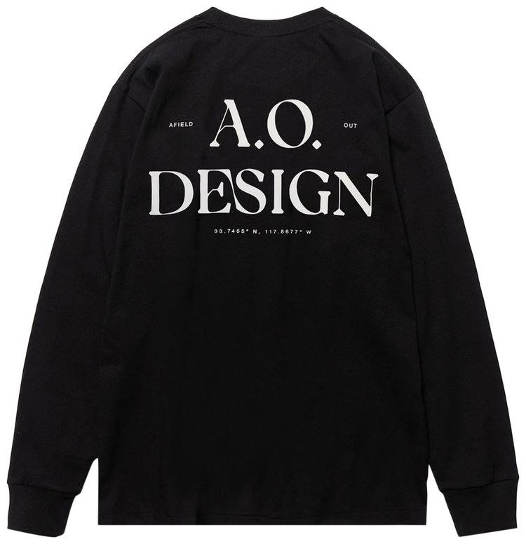 Afield Out Constellation Long Sleeve T Shirt Black
