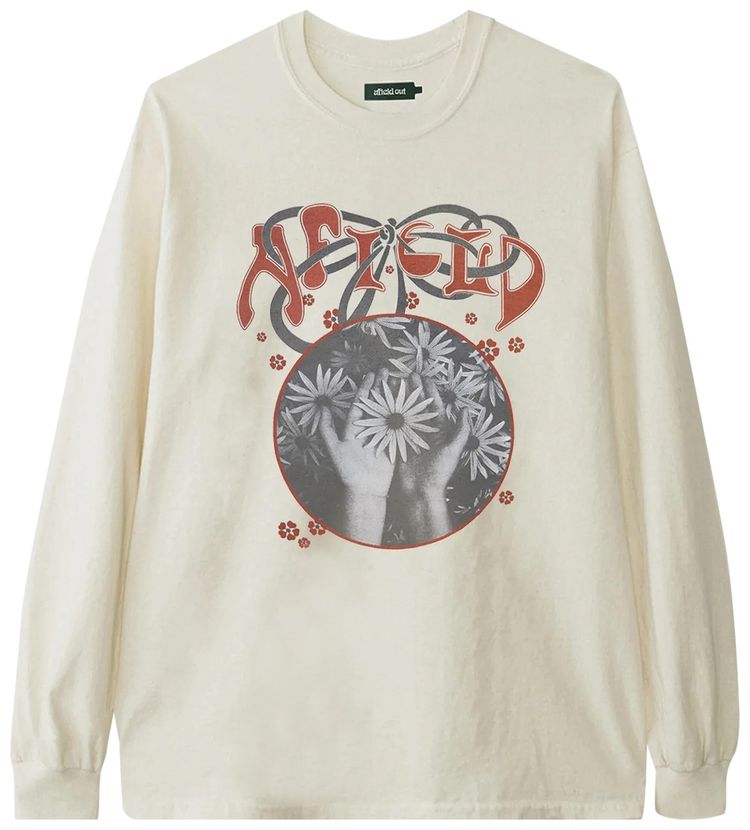 Afield Out Petals Long Sleeve T Shirt Bone