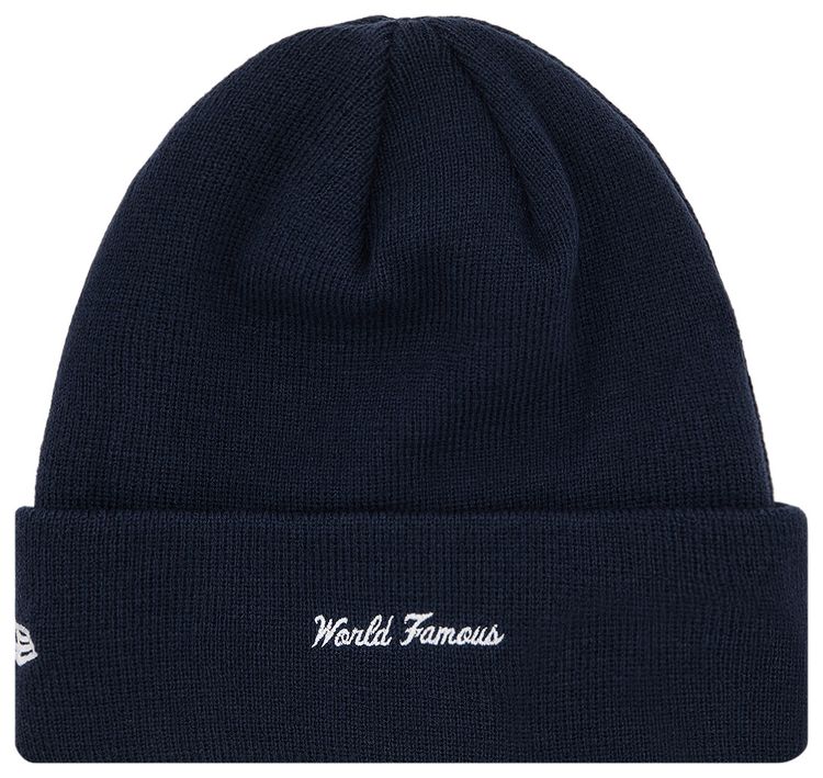 Supreme x New Era Box Logo Beanie Navy