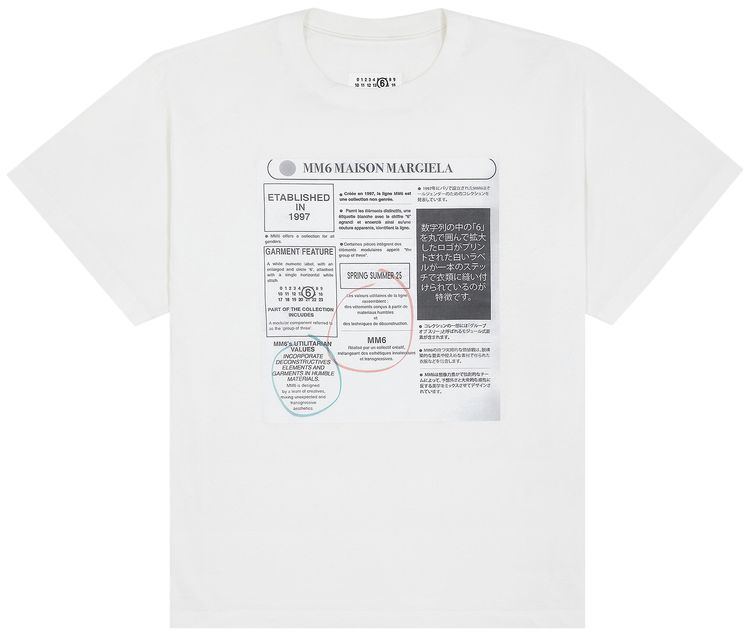 MM6 Maison Margiela T Shirt Off White