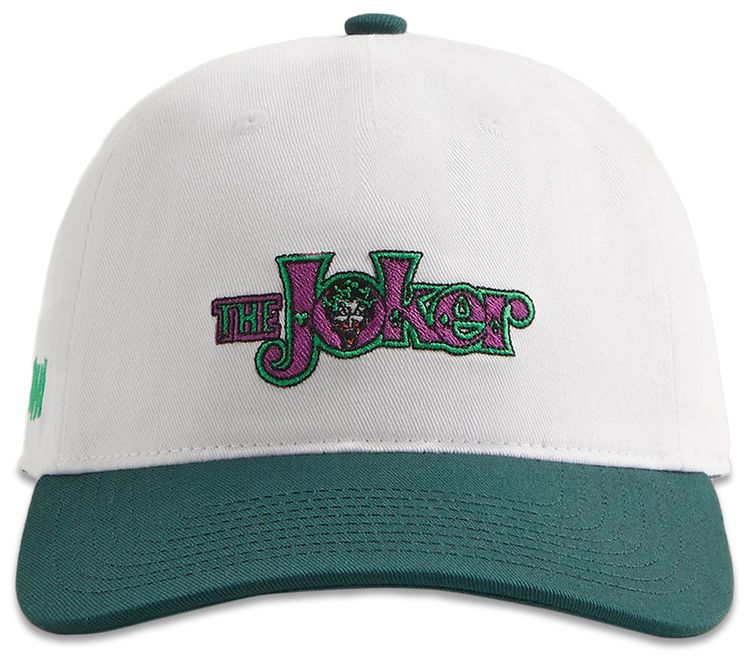 Kith x Batman Joker Twill Low Pinch Crown Snapback White