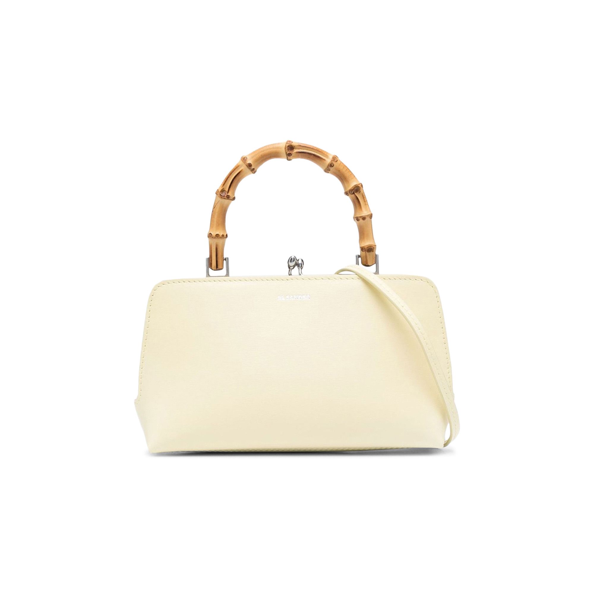 Buy Jil Sander Goji Bamboo Mini Handbag 'Eggshell' - J07WD0029
