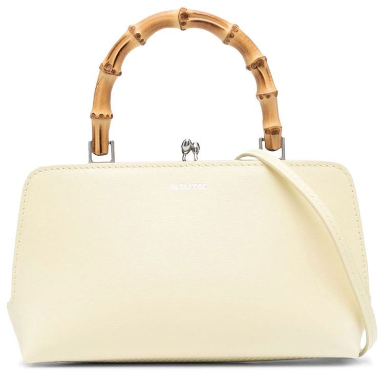 Jil Sander Goji Bamboo Mini Handbag Eggshell