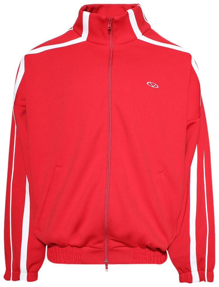 Vetements Oval Logo Gym Jacket Red