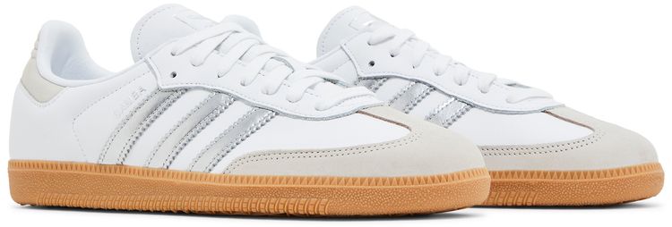 Adidas Wmns Samba OG White Silver Metallic Grey