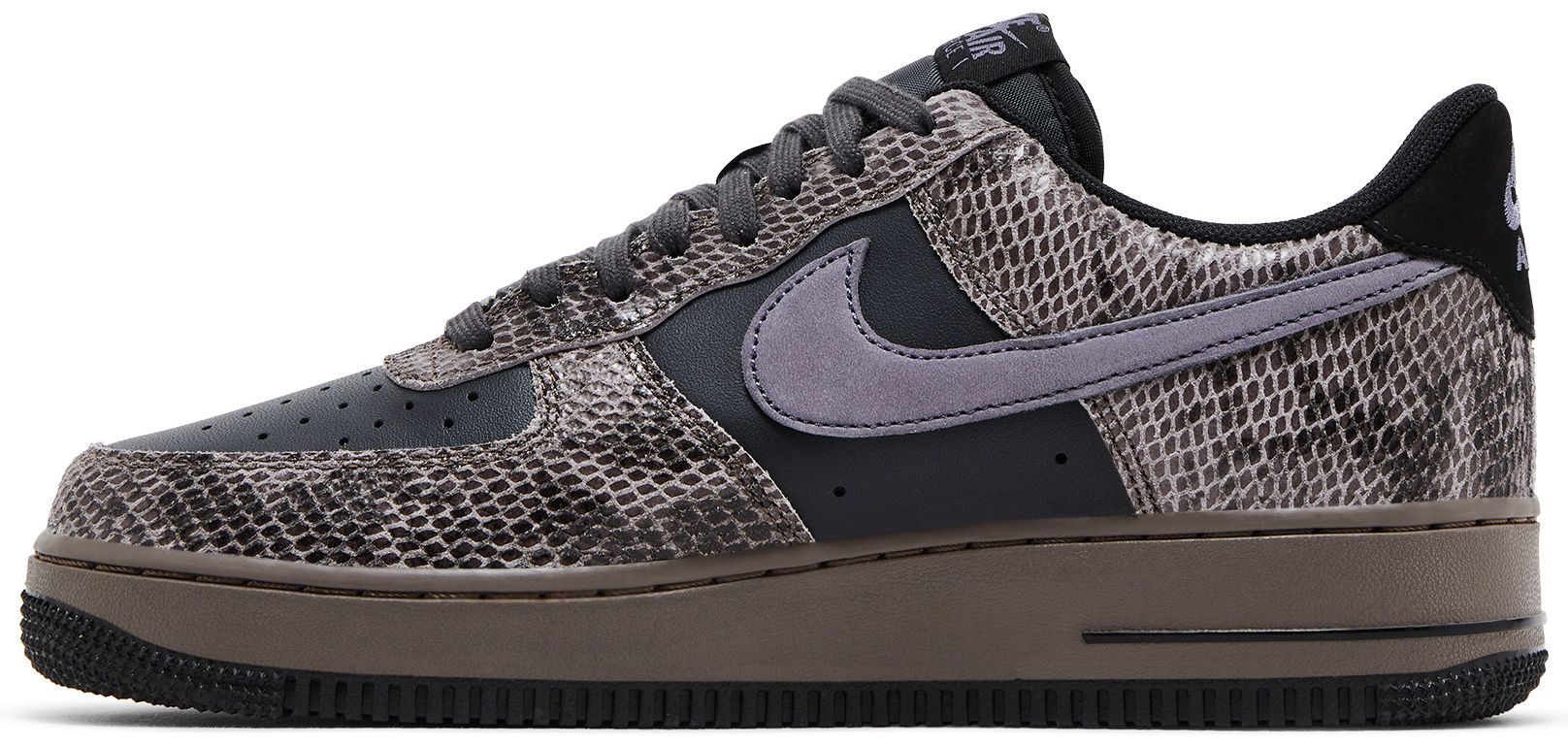 snakeskin air force 1 black