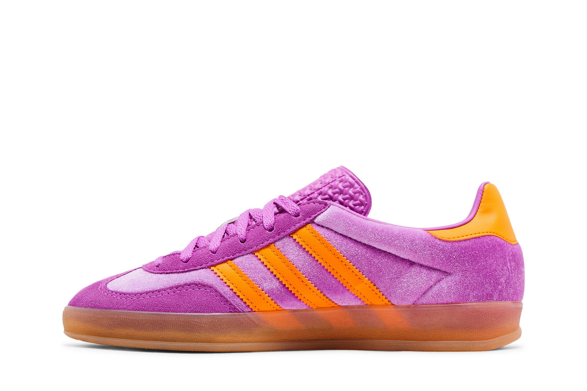ほぼ新品［22.5］ Gazelle パープル オレンジ スニーカー ほぼ新品［22.5］ Gazelle パープル オレンジ スニーカー レディース