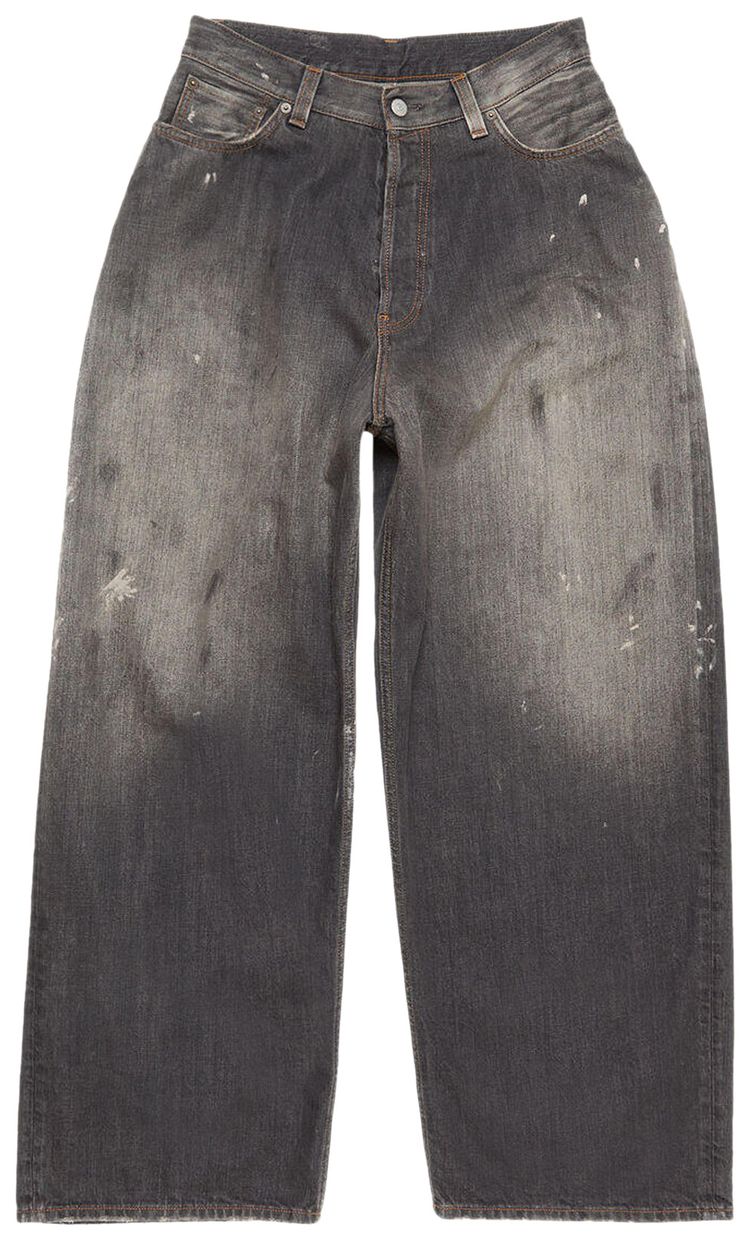 Acne Studios Super Baggy Fit Jeans Black