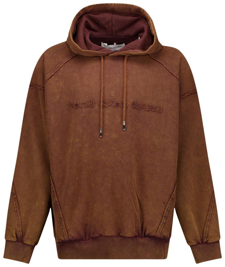 Feng Chen Wang Washed Hoodie Brown