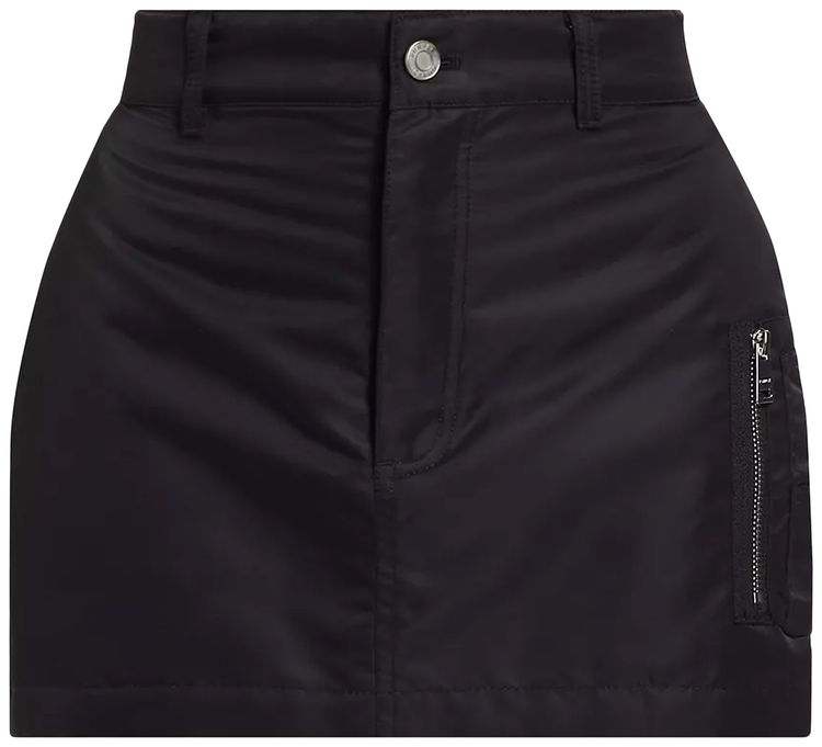 PURPLE BRAND Nylon Woven Skirt Black
