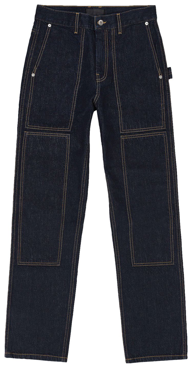 Helmut Lang Carpenter Wide Leg Pants Blue