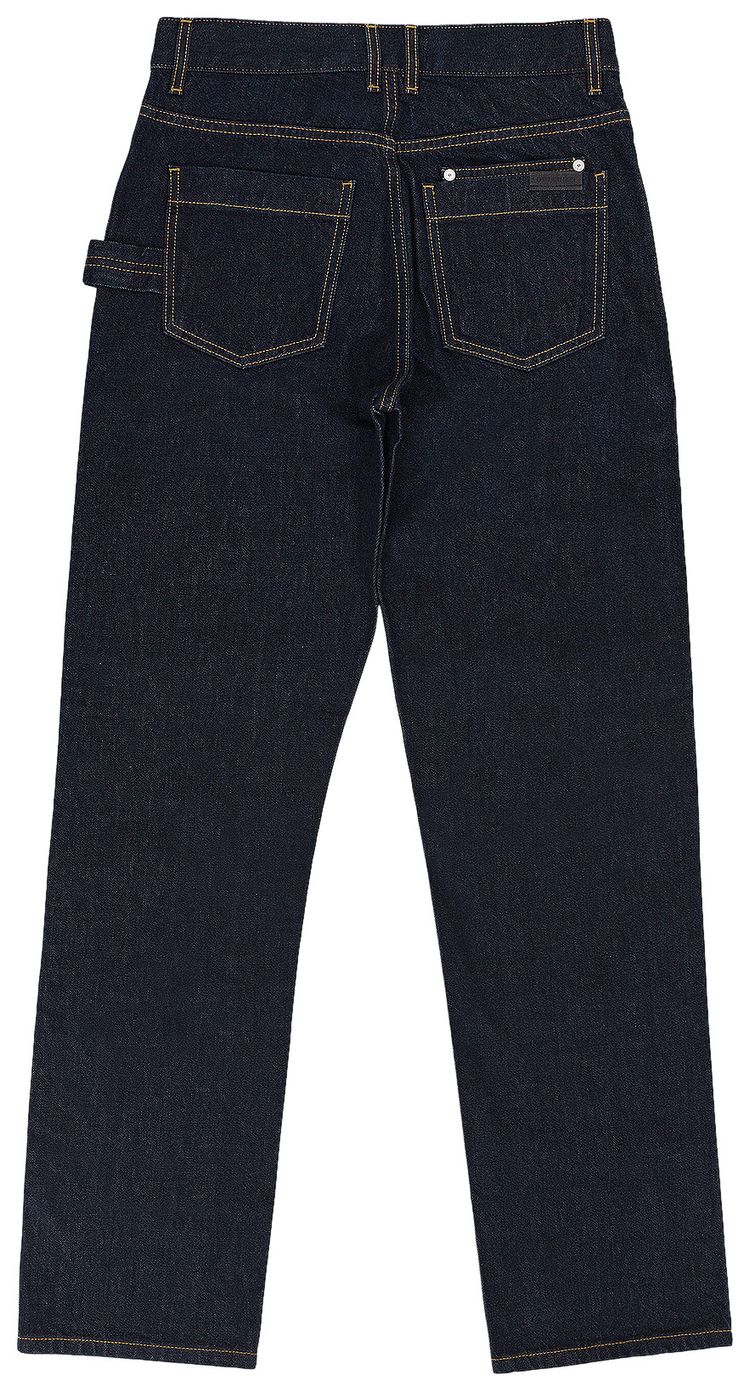 Helmut Lang Carpenter Wide Leg Pants Blue