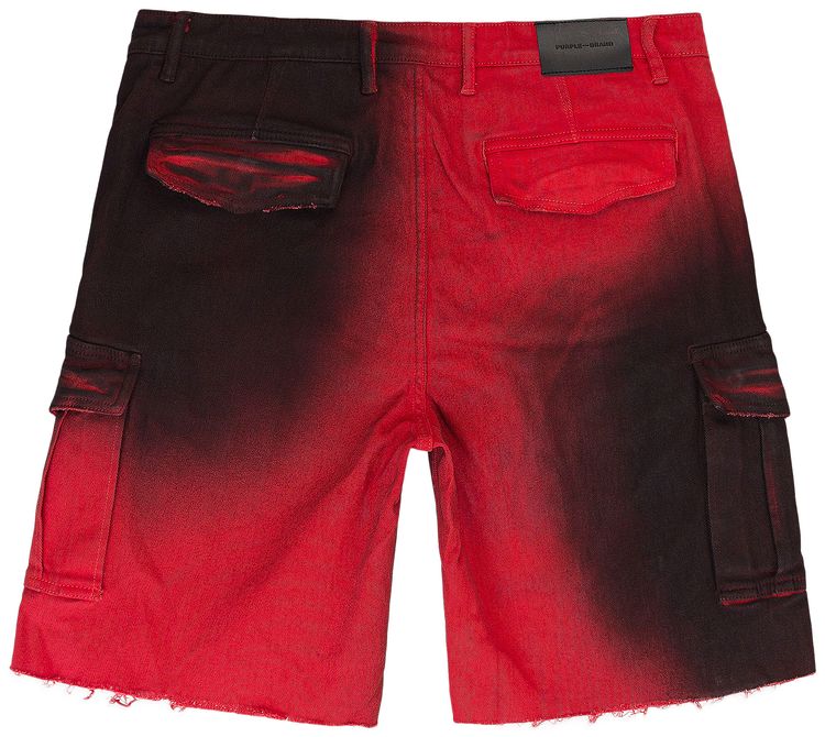 PURPLE BRAND Twill Cargo Shorts Black