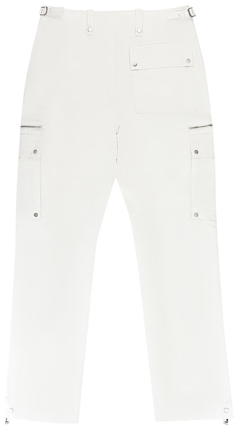 PURPLE BRAND Poly Cargo Pants Off White
