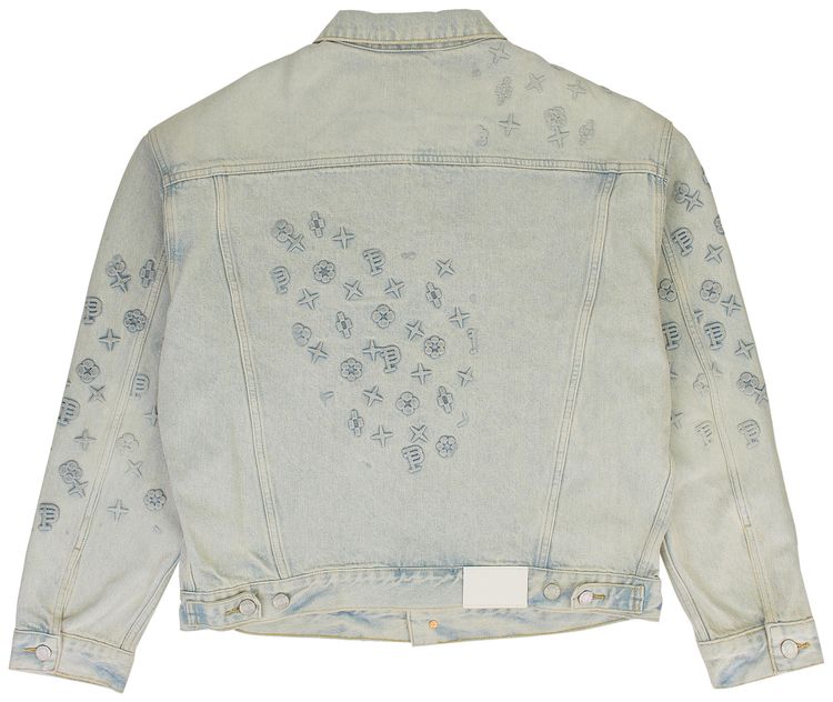 PURPLE BRAND Embossed Denim Jackets Indigo