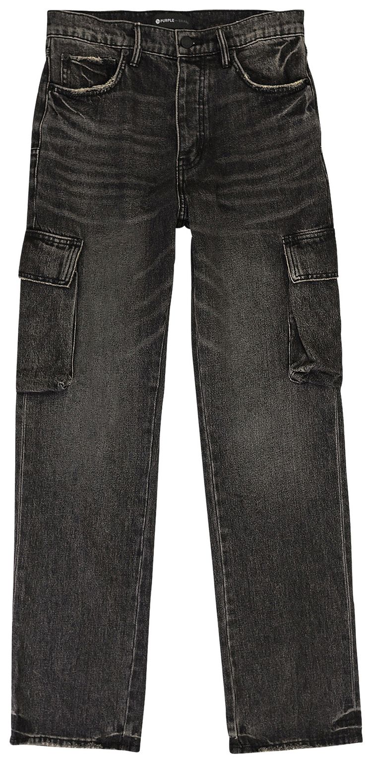 PURPLE BRAND Vintage Cargo Skinny Jeans Black