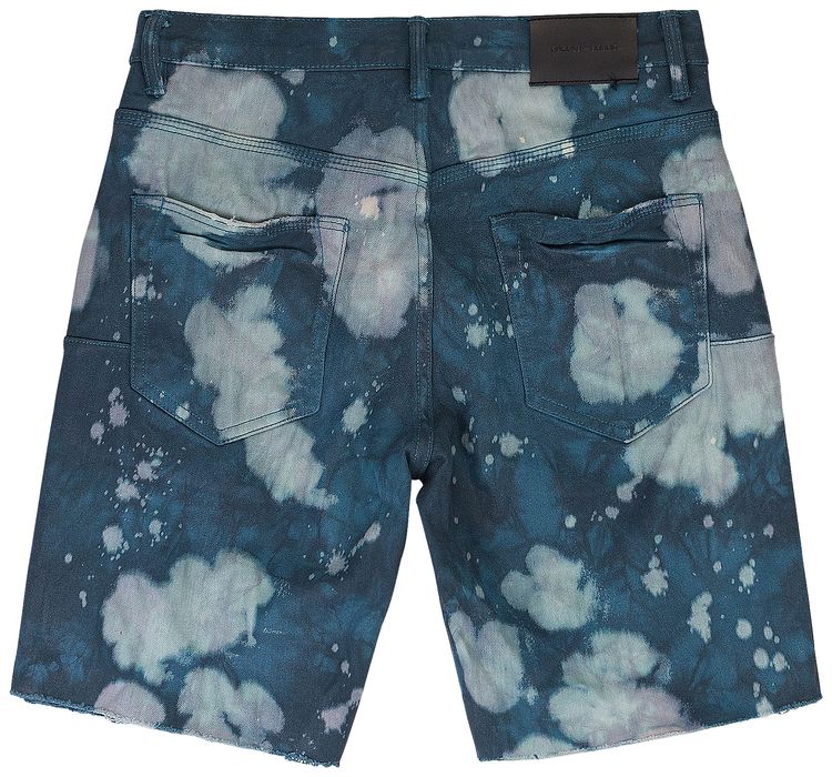 PURPLE BRAND Dyed Layered Bleach Skinny Jeans Blue