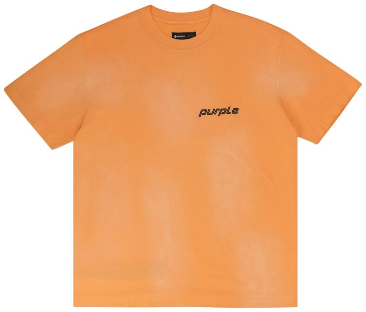 PURPLE BRAND Textured Jersey Short Sleeve Tee Orange