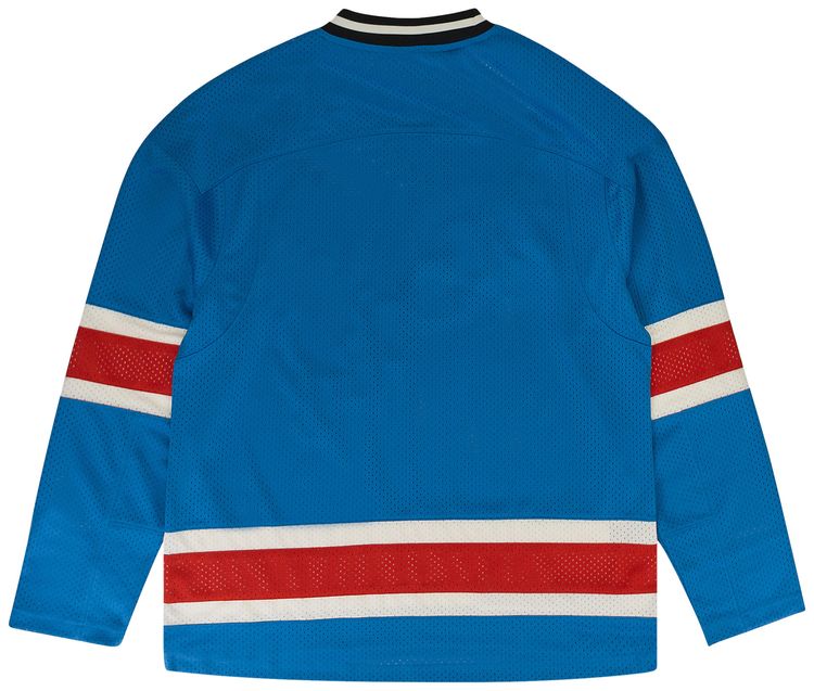 PURPLE BRAND Team Mesh Long Sleeve Top Blue