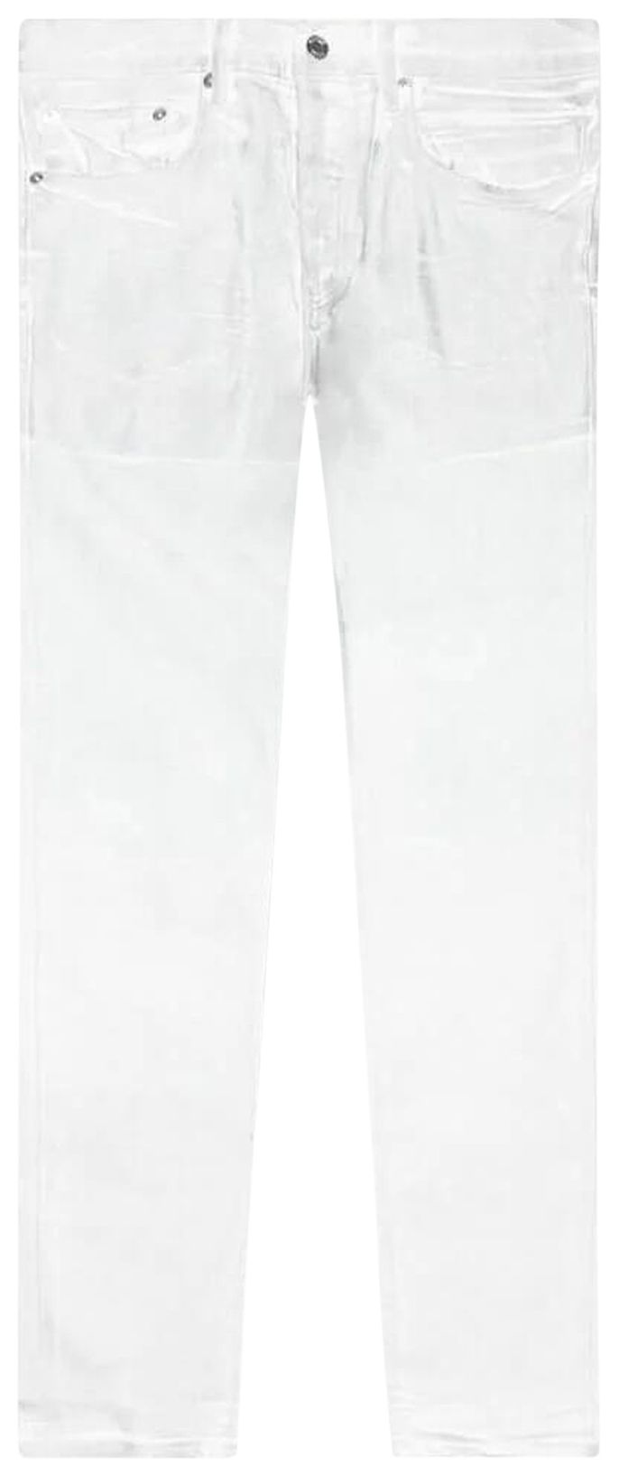 PURPLE BRAND Iridescent Pearl Skinny Jeans Worn White