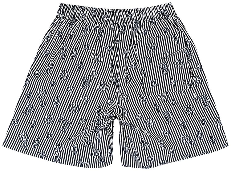 PURPLE BRAND All Round AOP Shorts BlackWhite