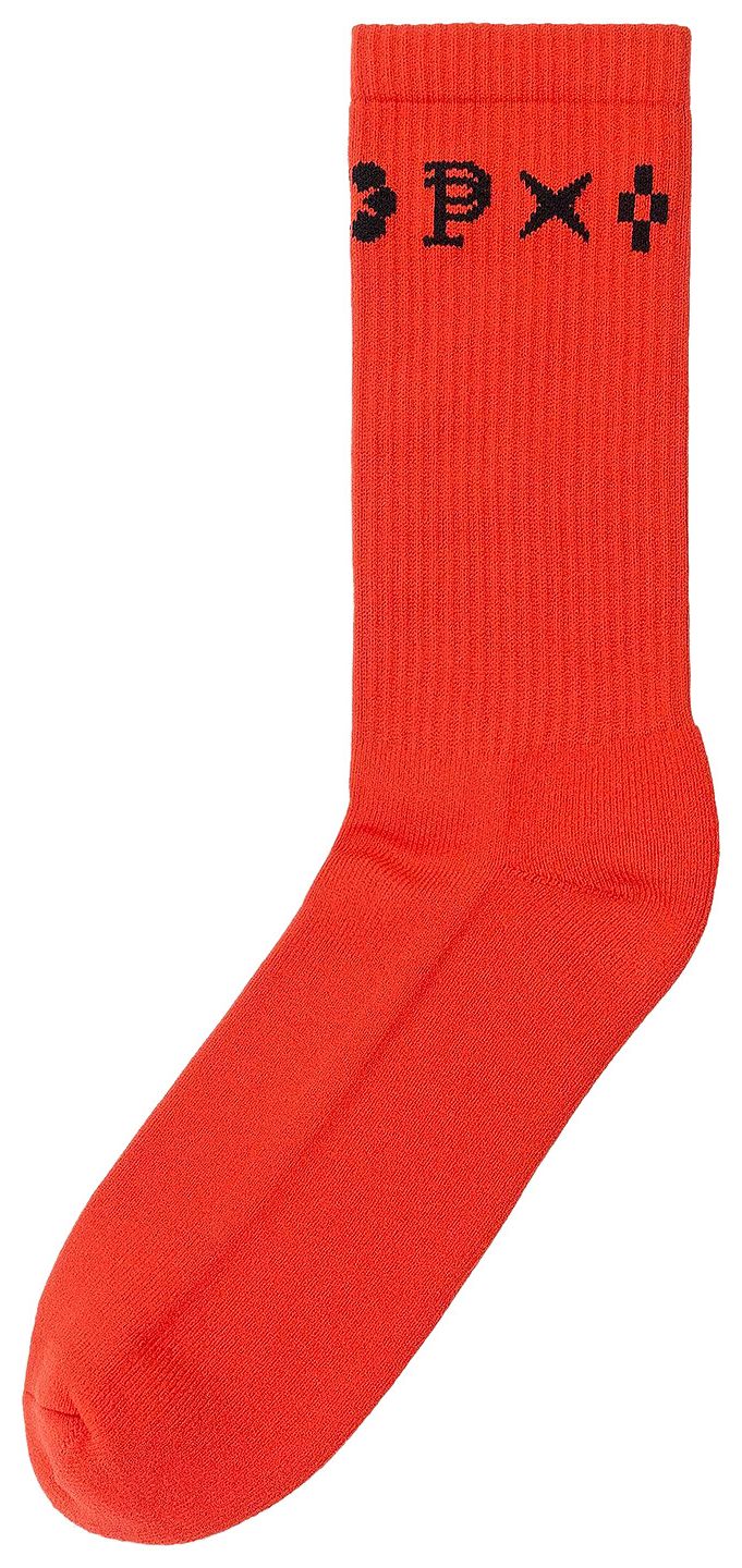 PURPLE BRAND Monogram Crew Socks Red