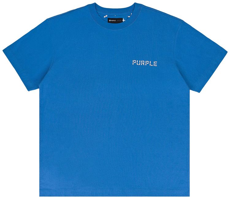 PURPLE BRAND Jersey Monogram T Shirt Royal