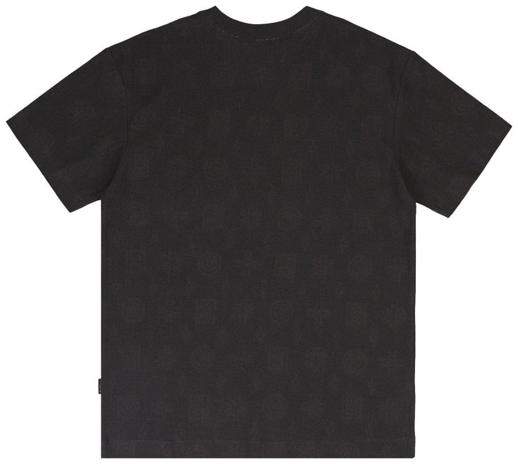 PURPLE BRAND Textured Jersey Short Sleeve Tee Black