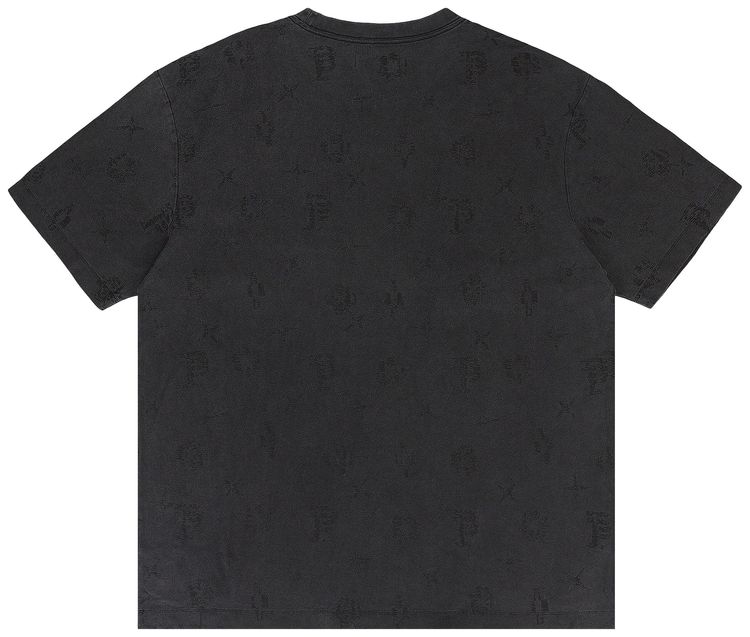 PURPLE BRAND Textured Jersey Short Sleeve Tee Black