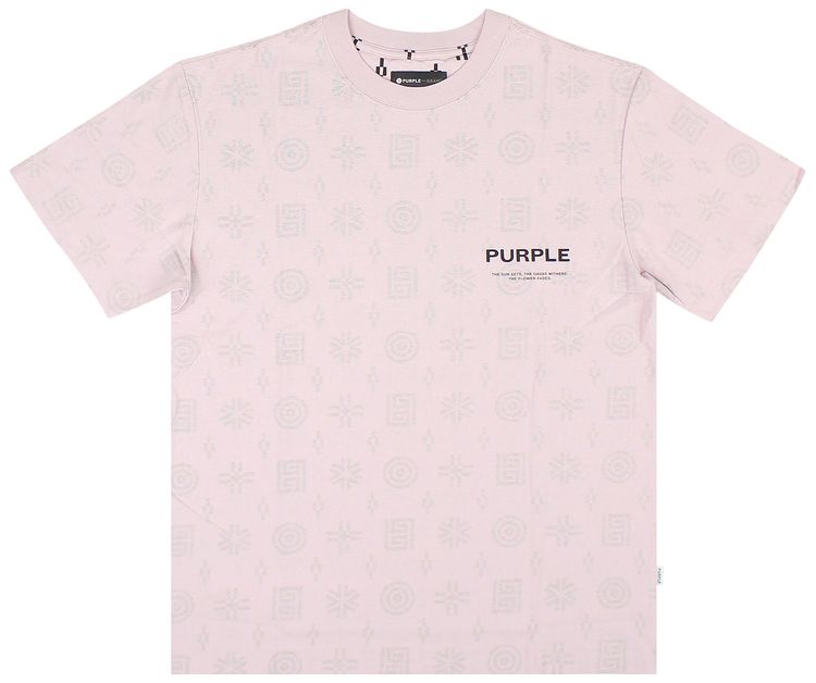 PURPLE BRAND Textured Jersey Short Sleeve Tee Lavender Frost
