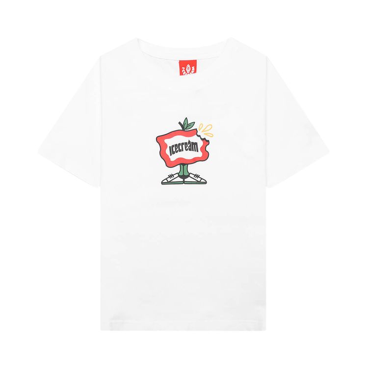 Icecream Kids Flag Tee Bleach White
