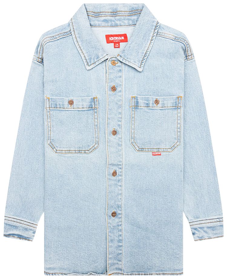 Icecream Kids Oversized Waterfall Shirt Jacket Fresh Air