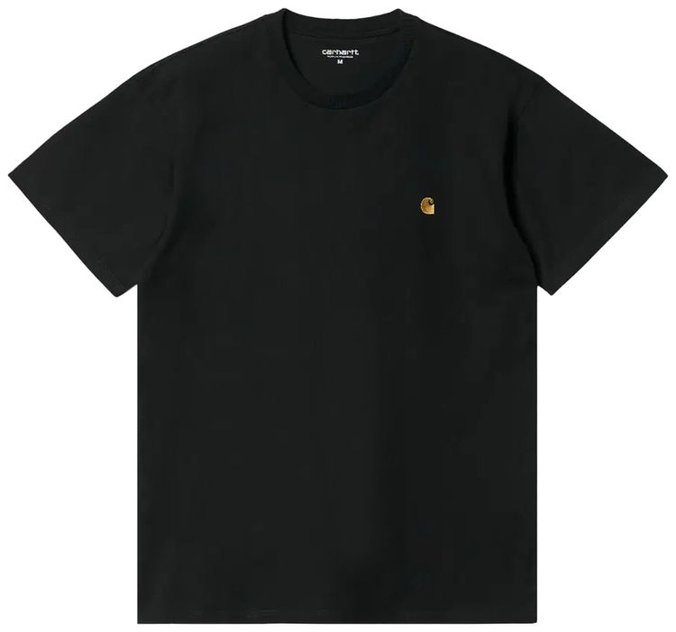 Carhartt WIP Short Sleeve Chase T Shirt BlackGold