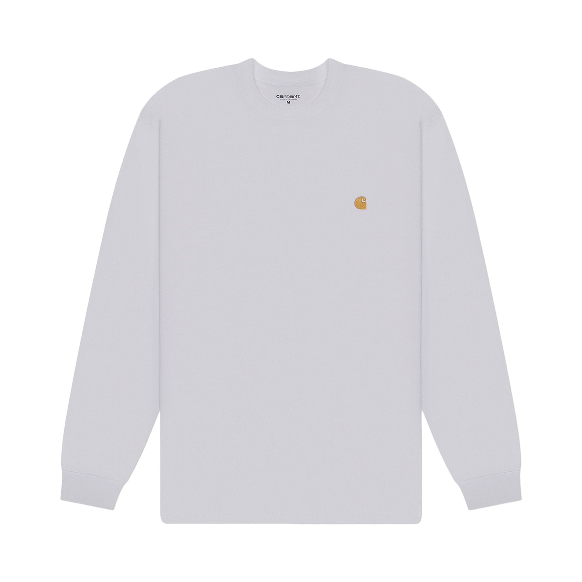 Buy Carhartt WIP Long-Sleeve Chase T-Shirt 'White/Gold