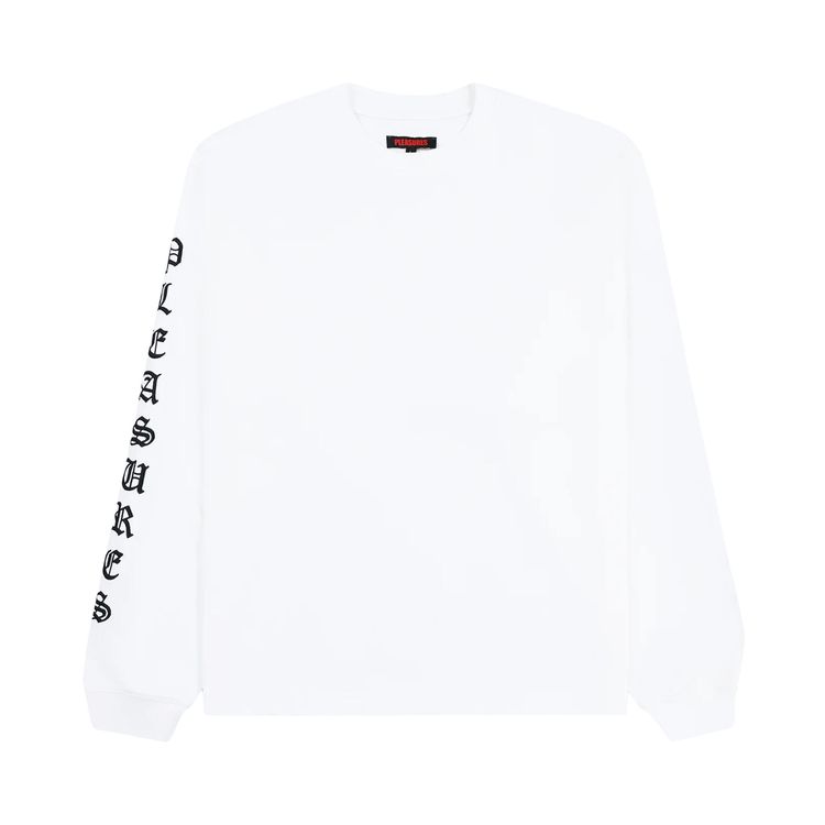 Pleasures OE Heavyweight Long Sleeve White