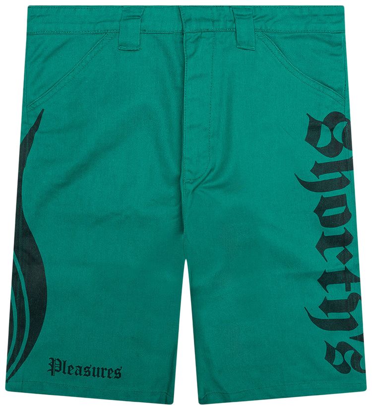 Pleasures Gutierrez Work Shorts Green