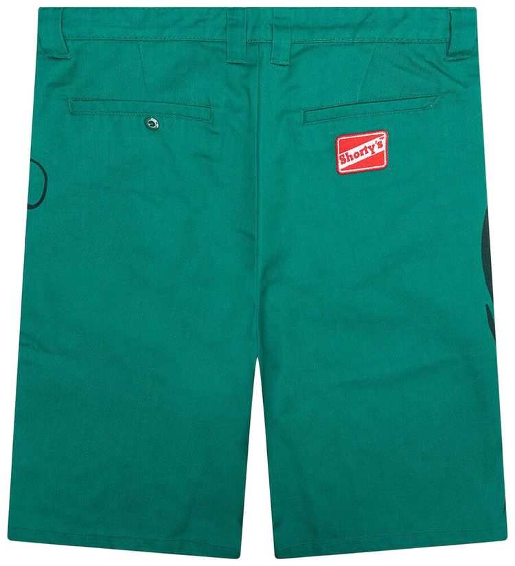 Pleasures Gutierrez Work Shorts Green