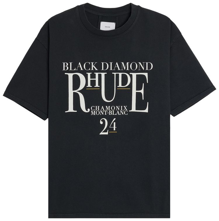 Rhude Black Diamond Tee Vintage Black