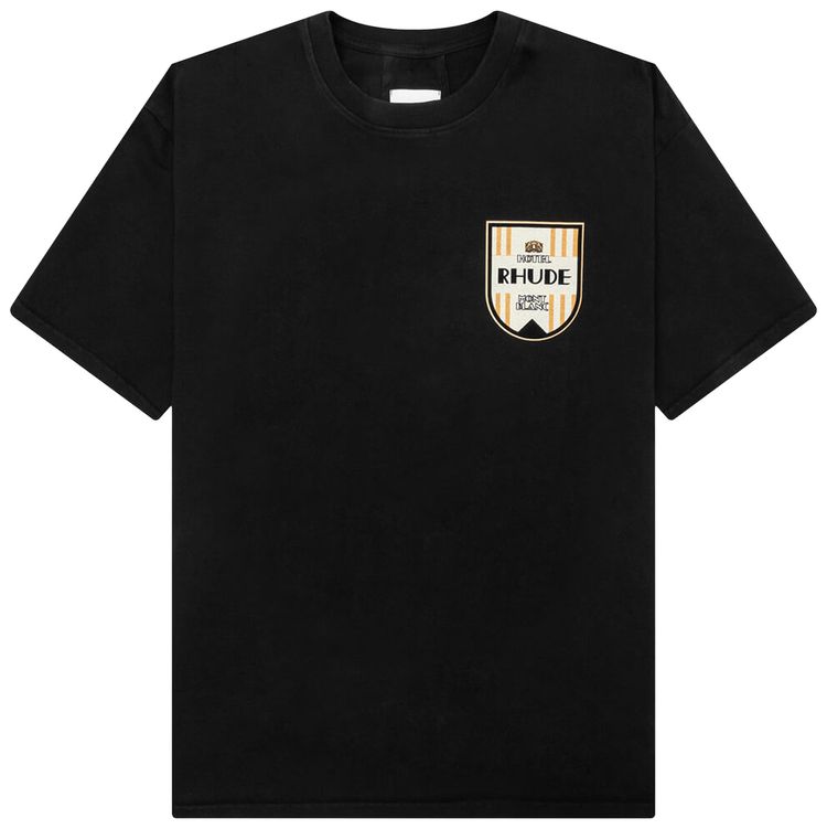 Rhude Mont Blanc Hotel Tee Vintage Black