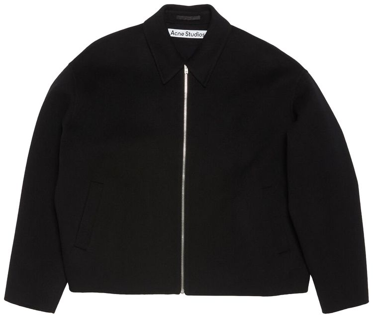 Acne Studios Wool Zipper Jacket Black