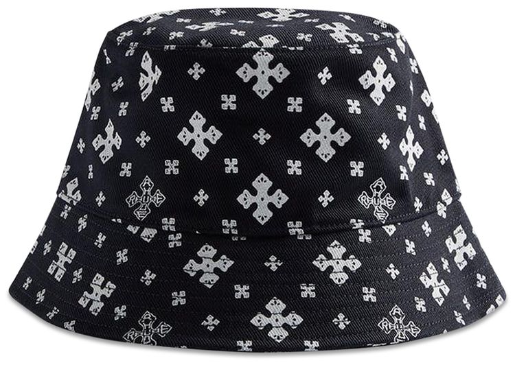 Rhude Cross Bandana Bucket Hat BlackWhite