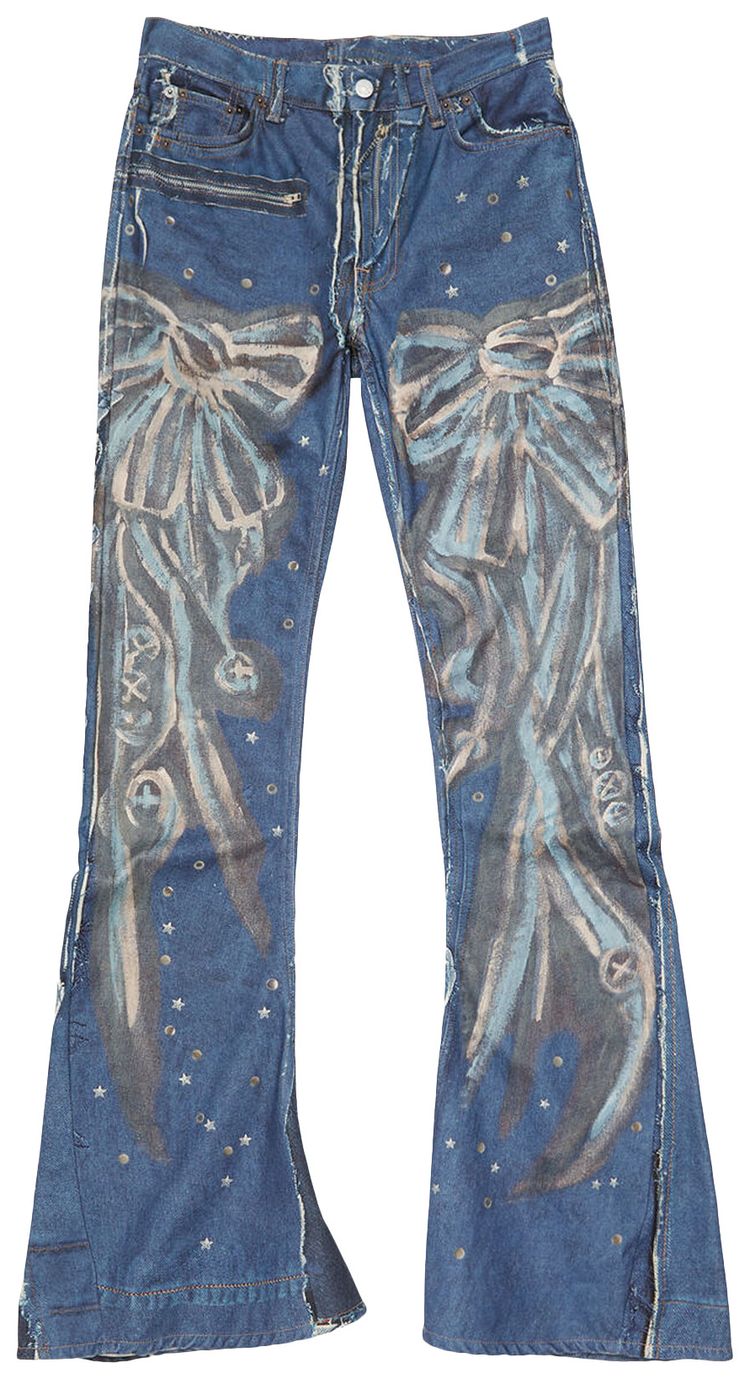 Acne Studios Regular Fit Jeans Mid Blue