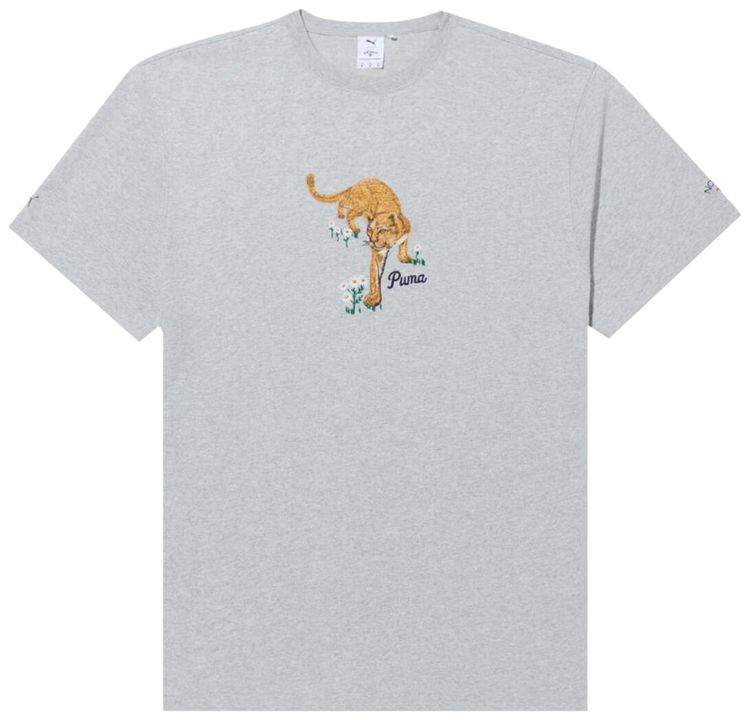 Puma x Noah Graphic Tee Light Grey Heather