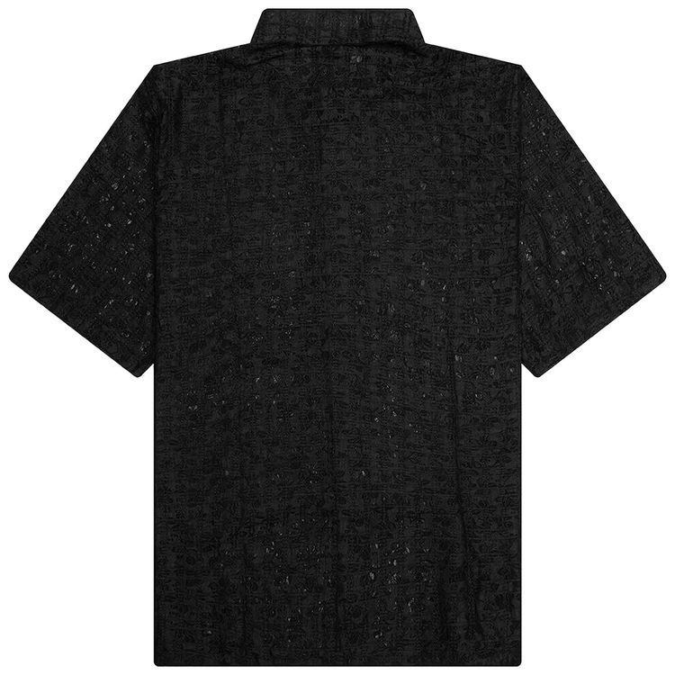 Pleasures Lacy Button Down Black